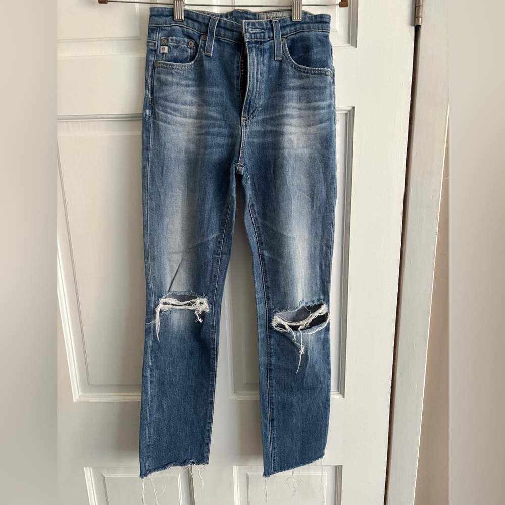 AG Adriano Goldschmied Blue High Rise Women Jeans